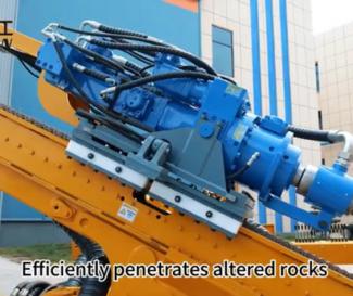QS-320 hydraulic drilling rig video