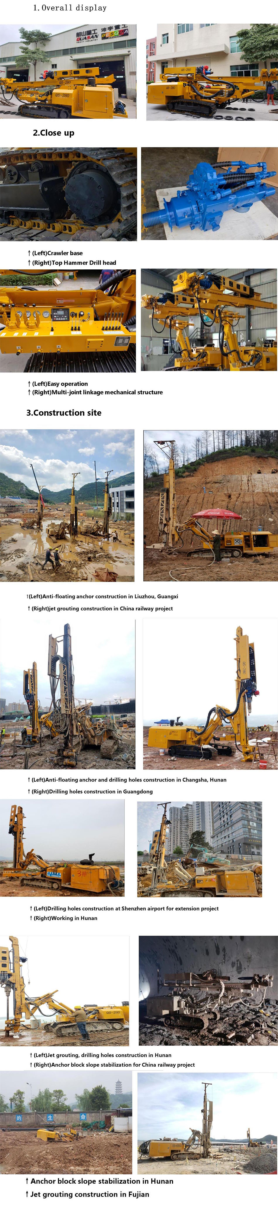 QS-280 Anchor drilling rigs case